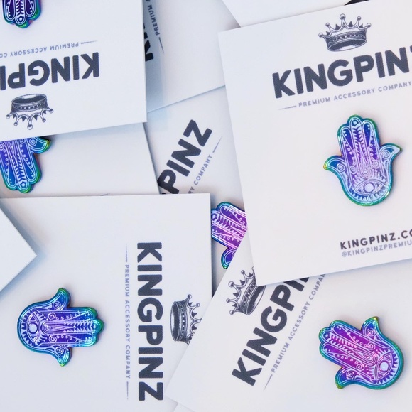 Hamsa Hand Lapel Pin - Picture 2 of 2